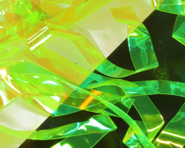 Fine FlashBack Strips, 3 mm, Fluo Yellow Pearl / 12